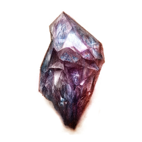 yourefarflung:  So I drew this crystal and I was gonna put it in a pendant but it doesn’t look right. What shall I do with it?