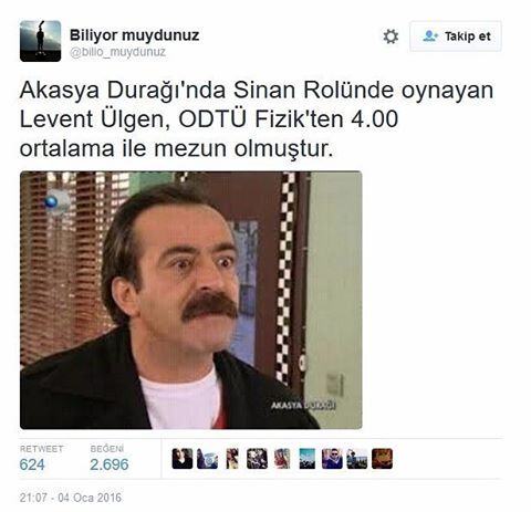 Akasya durağı'nda Sinan...