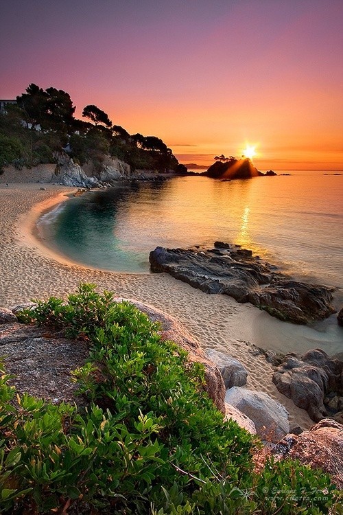 straightfromthecurls: Sunset, Costa Brava, Spain