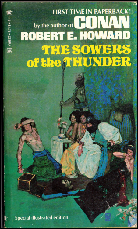 The Sowers of the Thunder by Robert E. Howard. Zebra, 1975. Cover art by Jeff Jones.Greystoke Tradin