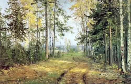 artist-nikolaige:The road into the forest, Nikolai Gewww.wikiart.org/en/nikolai-ge/the-road-