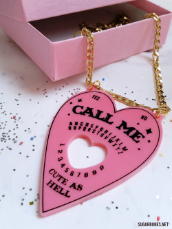 sugarbone:Call Me ♥ Ouija Planchette ♥ Necklace