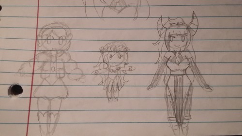 isoprene-daydreams:
“ some doodles from last semester’s notebook!!! [1/3]
”