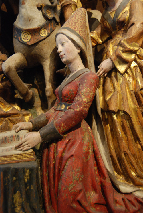 Detail from an altarpiece from &ldquo;Musées Royaux d’Art et d’Histoire&rdquo; in Brussels, Belgium,