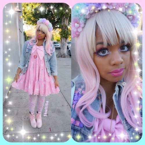 skullita: Pastel Princess #ootd #motd #かわいい #きれい #jfashion #pastel #prettyblackpastel