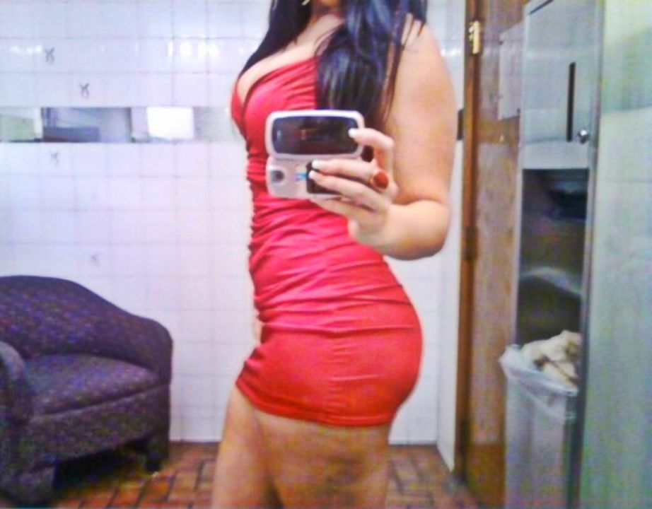 Me in tight dresses and thongs