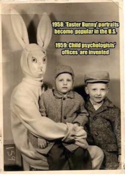 curiouswinekitten2:  Easter…..  Creepy
