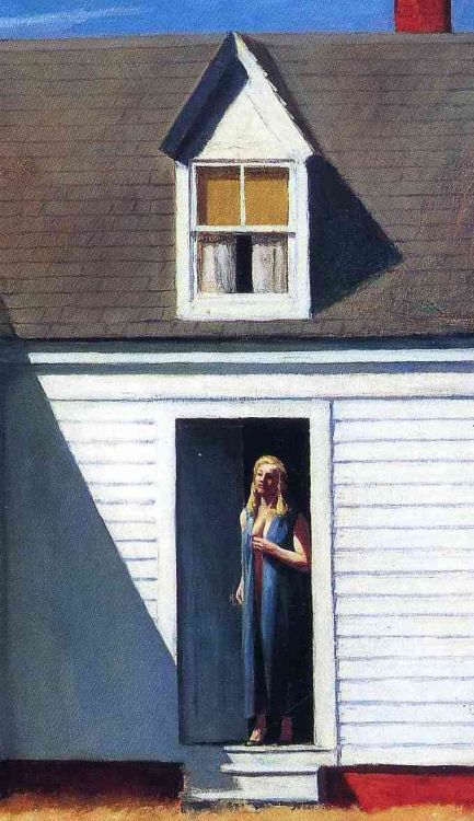 High Noon  (Detail)   -     Edward Hopper.  1949American   1887-1967Oil on canvas 27 ½ x 39 ½ .