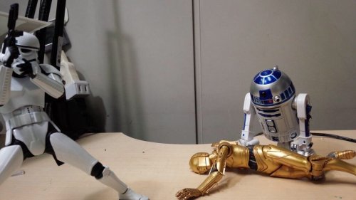 blogfrenzy:  cryingkittyemoji:  sharpewit:  myresin:  skananigans:  What.  omg  the force awakens looks great  Does anybody else think R2D2 is hot  So now we have to kink shame Star Wars 