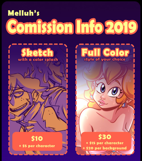 melsnoodles: FLAMING NEW comission sheet!! I gotta save up a lot this year so any help is greatly ap