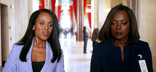 davis-viola:  “Olivia Pope and Annalise Keating. Every time we touched on the show, it was static electricity. Every single time. It was black girl magic on steroids.” - Viola Davis