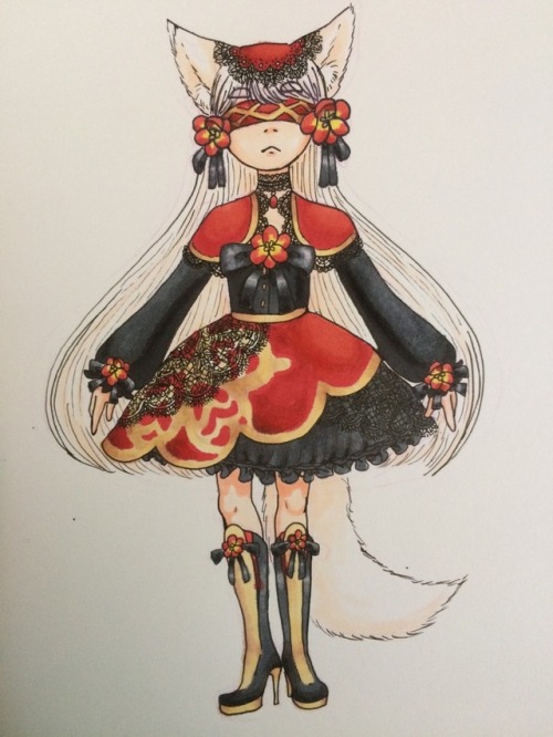 Red Freesia is finally done! An Allure type Magical Girl! This Adopt is available for $28 USD. As pa