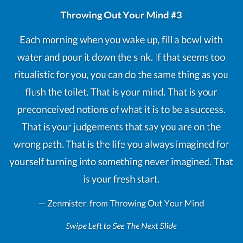 zenwords: — Zenmister, from Throwing Out Your Mind 