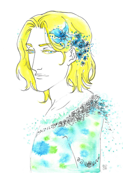 semesadique:Day 7: GardensI should have drawn Laurent and Damen in the gardens buuuut…my love