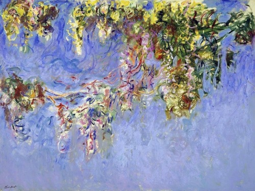 dionyssos:  Claude Monet. Glycines ,150. X 200 cm : 1919 - 1920 oilpainting on canvas 