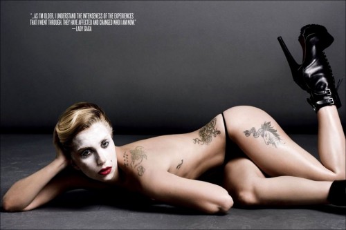 Porn nudecelebritybabes:  Lady Gaga Topless Sexy photos