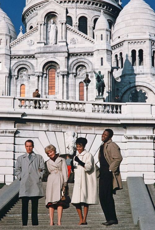 Paul Newman, Joanne Woodward,  Diahann Carroll, Sidney Poitier  Paris Blues     1961