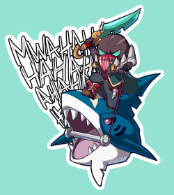 bekkodraws:I’ll put this stabby buddy onto redbubble some time today ^^