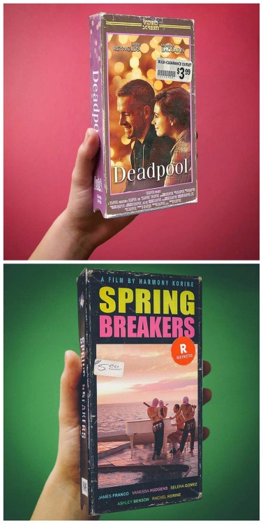celestial-elf-from-space: sugar-lemonn: pr1nceshawn: Real functional VHS for modern movies by O