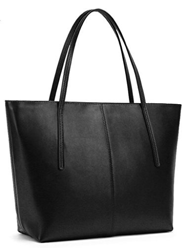 hexlibrisofficial: Black Leather HandbagA roomy bag is definitely a girl’s best friend! Time t