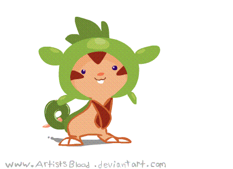artistsblood:Had so much fun with animating Fennekin, I wanted to do Chespin too, I love this little