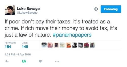 shychemist:Luke Savage on the Panama Papers.