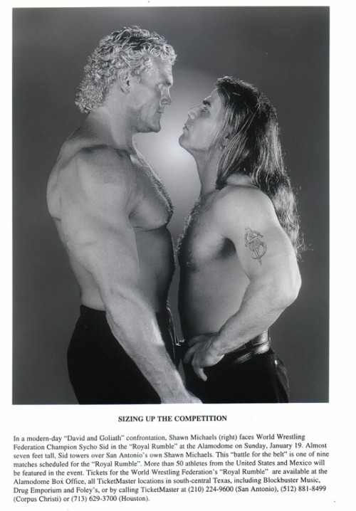 Porn fishbulbsuplex:  Shawn Michaels vs. Sycho photos