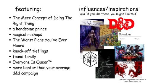 Welcome To My Feature Presentation, We Have Gays, Demons, And Dragons! (no Dungeons Though, Sorry)