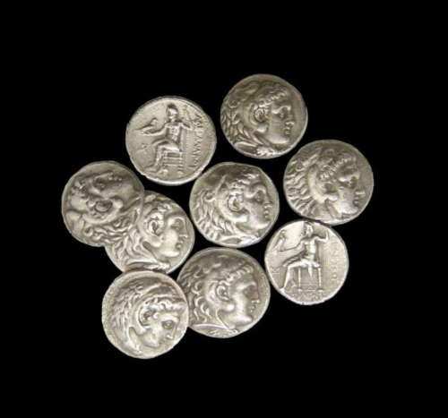 gemma-antiqua: Silver tetradrachms of Alexander the Great. 