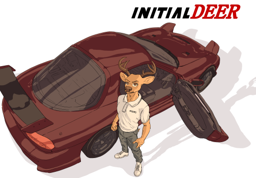 Beastars x Inital D =  Initial Deer! After his father moved his business&rsquo;s headquarters to a n