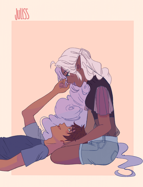 jullssorjewels:Allura and Lance; tender gazes