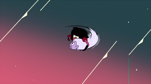 Some great frames from when Garnet threw Amethyst in “Laser Light Cannon”