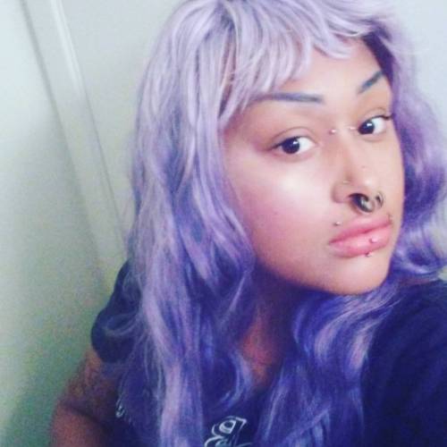 I got my sew in!!! Thanks @latindalia #sewin #lavenderhair #ombre #weave