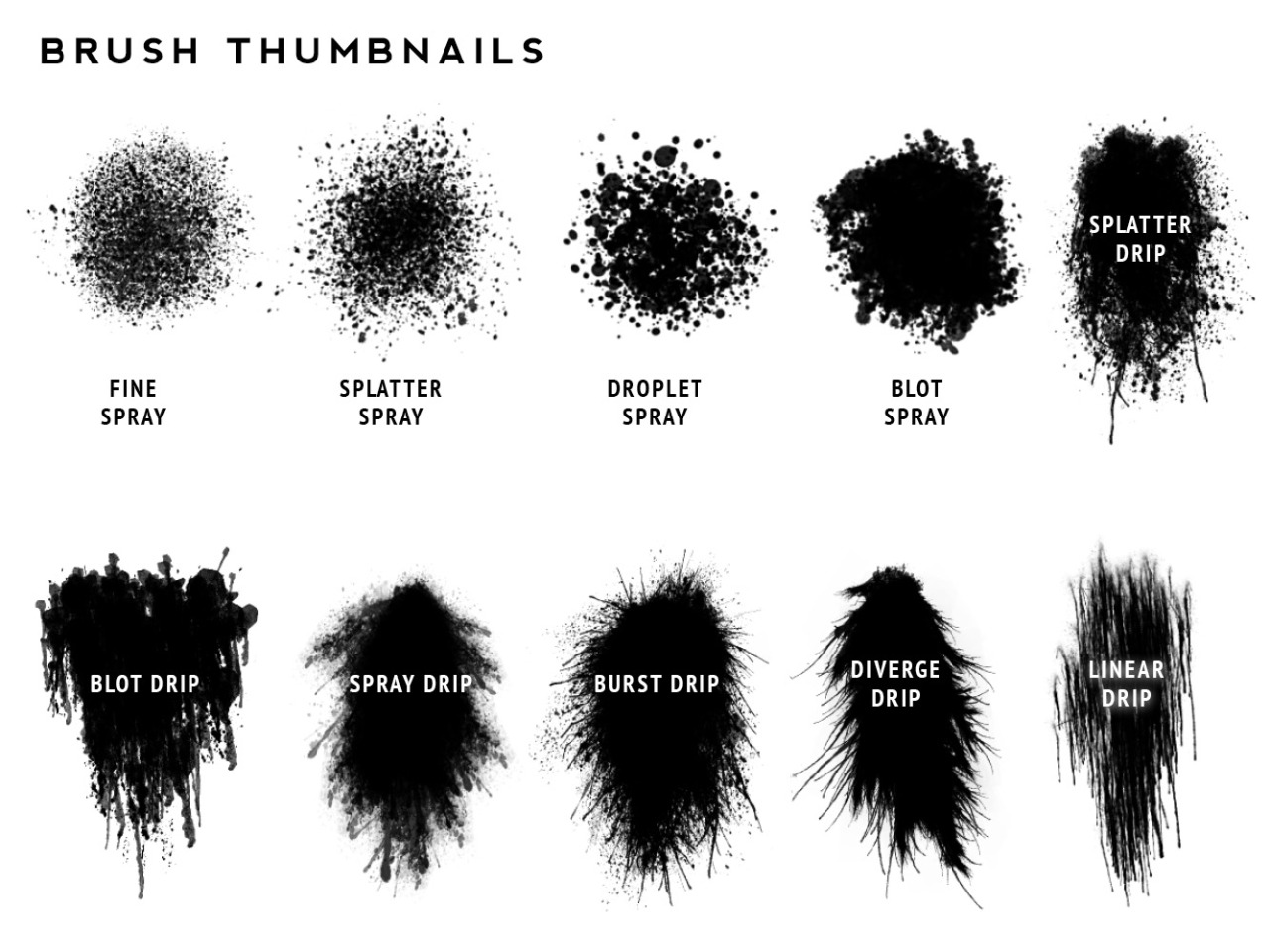 Paint Brush Splatter Paint Brush Splatter