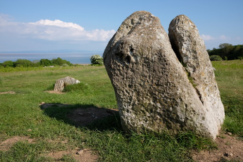 Sunbrick (or ‘Druid’s Circle’) Stone Circle, near Bardsea, Lake District, 29.5.16. This site is thou