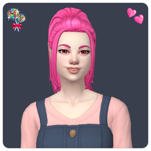 kissalopa: @ravensim’s Lisbeth Hair in Candy Shoppe CollectionRequires: Mesh 46 add-on swatches in