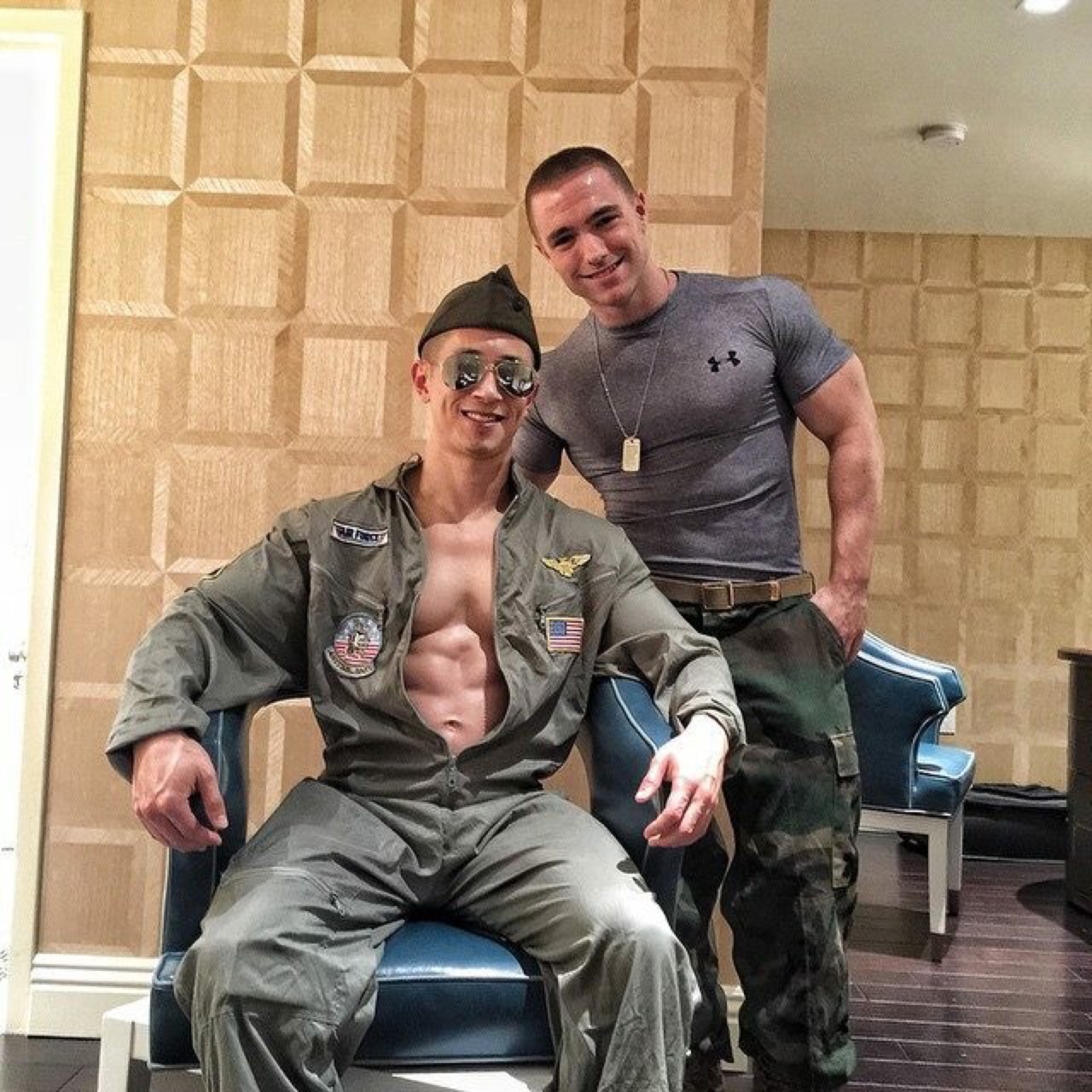caesarwv:  The two hot shot military pilots respond perfectly to the doctor’s mindcontrol