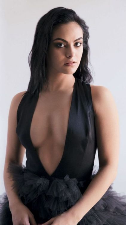 Hot, actress, black dress, Camila Mendes, 720x1280 wallpaper @wallpapersmug : ift.tt/2FI4itB