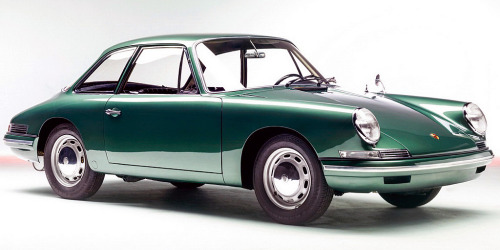 carsthatnevermadeitetc:  Porsche 754 T7 Prototype, 1961. A proposal for a four-seat coupé that predated the 901, though the front of the car back as far the the A-pillar/firewall is very similar to the production 911. Ferry Porsche didn’t like the