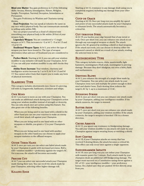 dnd-5e-homebrew: Soulbrand Race/Class by Ge4rShift