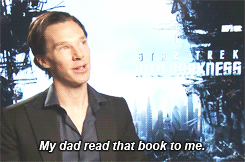 Benedict Cumberbatch talking about “The Hobbit” by J.R.R. Tolkien. (x)