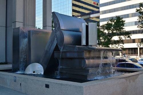 Book fountain at the Chattanooga Public Library