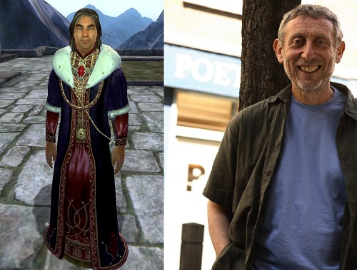 actualelderscrollsconfessions:  Elder Scrolls Oblivion Fancast:Michael Rosen as Martin Septim“Here we go again. Lift the Amulet of Kings and fill my body with that thick, sweet Akatosh essence…”