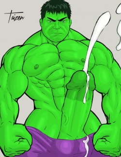 taizenworld:  HULK CUM!  http://www.y-gallery.net/user/taizen/