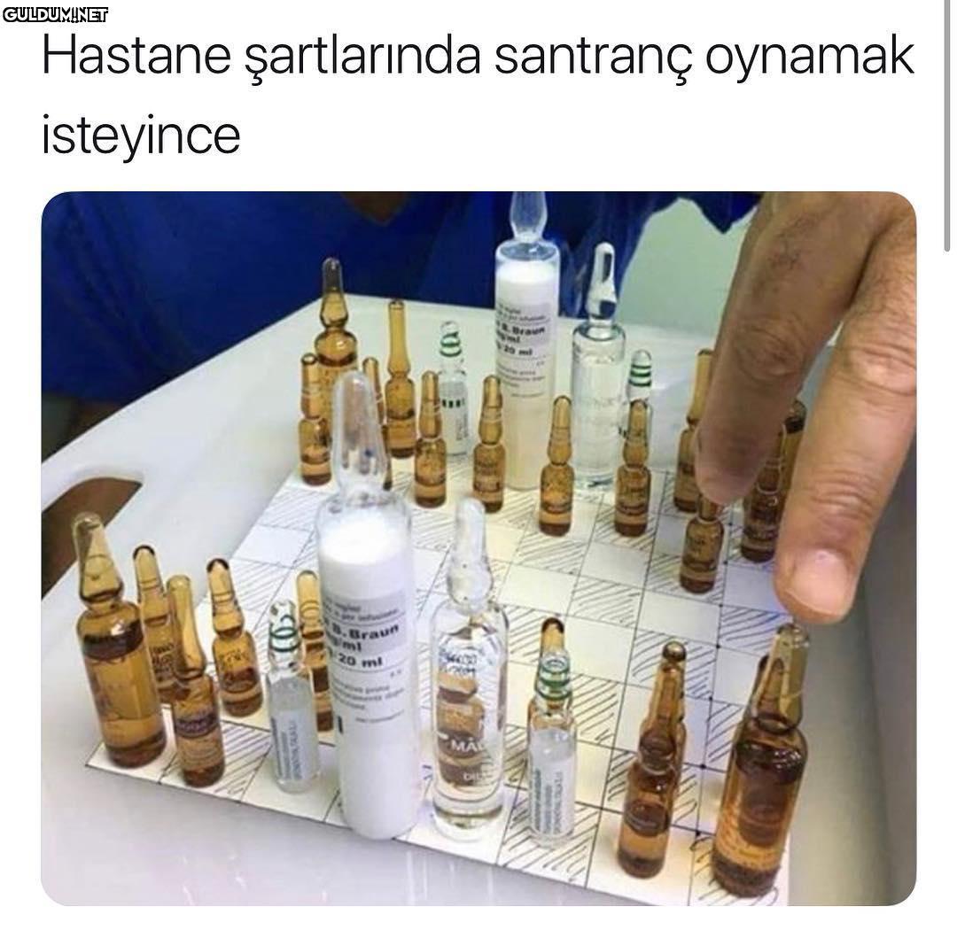 Hastane şartlarında...