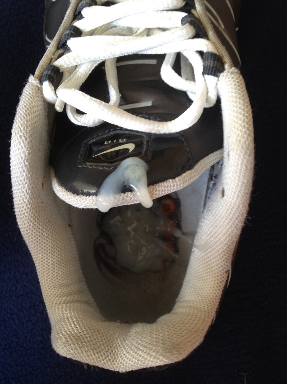 nike-sniffer:  meine volgewixten Sox und Sneaker  I wanna stick my nose in those
