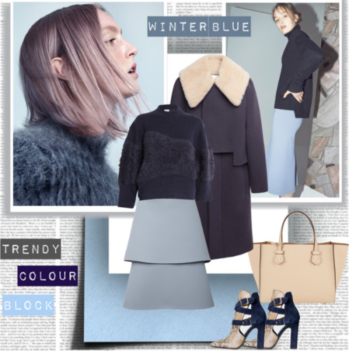 Winter Blue by stylepersonal featuring 3.1 Phillip Lim ❤ liked on Polyvore3 1 Phillip Lim long sweat
