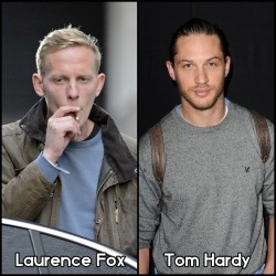 famousnudenaked:  Tom Hardy & Laurence