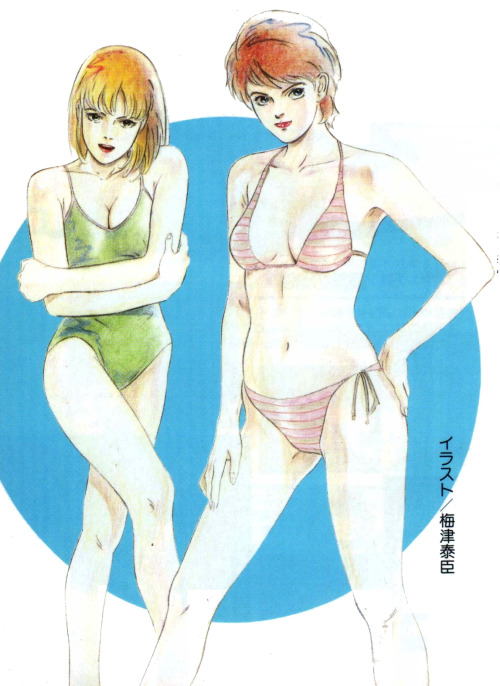 animarchive:    Mobile Suit Zeta Gundam - illustration by Yasuomi Umetsu (Animec magazine, 07/1985)   