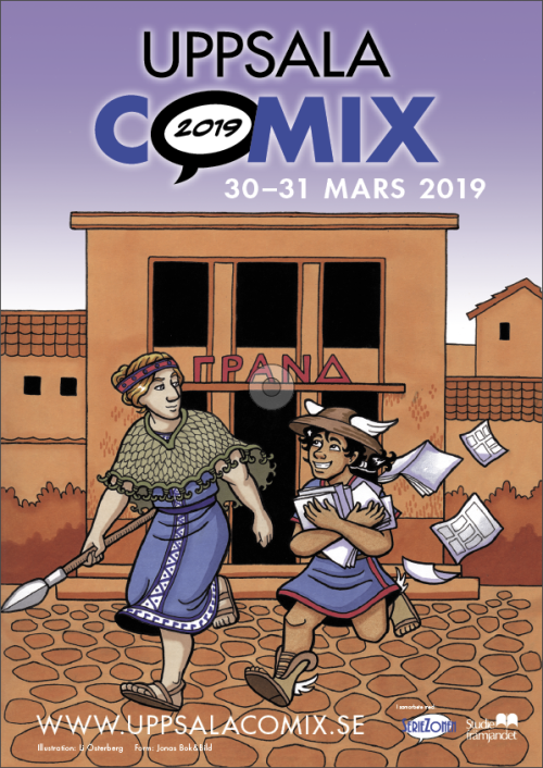 I was asked to make the poster for Uppsala Comix, a comics festival in Uppsala that takes place late